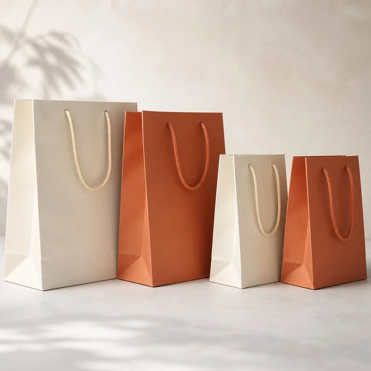 Printed paper shopping bag